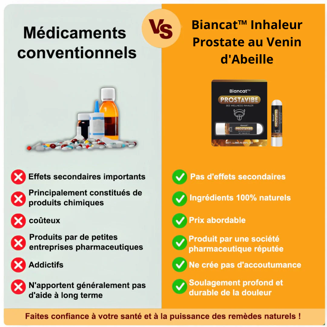 Biancat™ Inhaleur Prostate au Venin d'Abeille | Retrouvez une érection en 3 minutes!