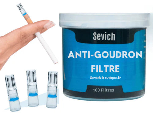 BETTER SMOKE - Filtre Anti Goudron 100 pièces