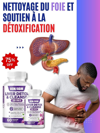 Solution 28-en-1: Détoxifiez et Nettoyez Votre Foie