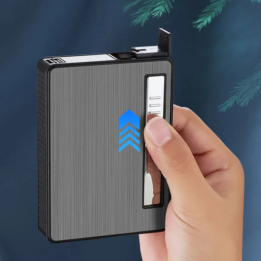 Briquet étui à cigarettes/éjection automatique/20 bâtonnets